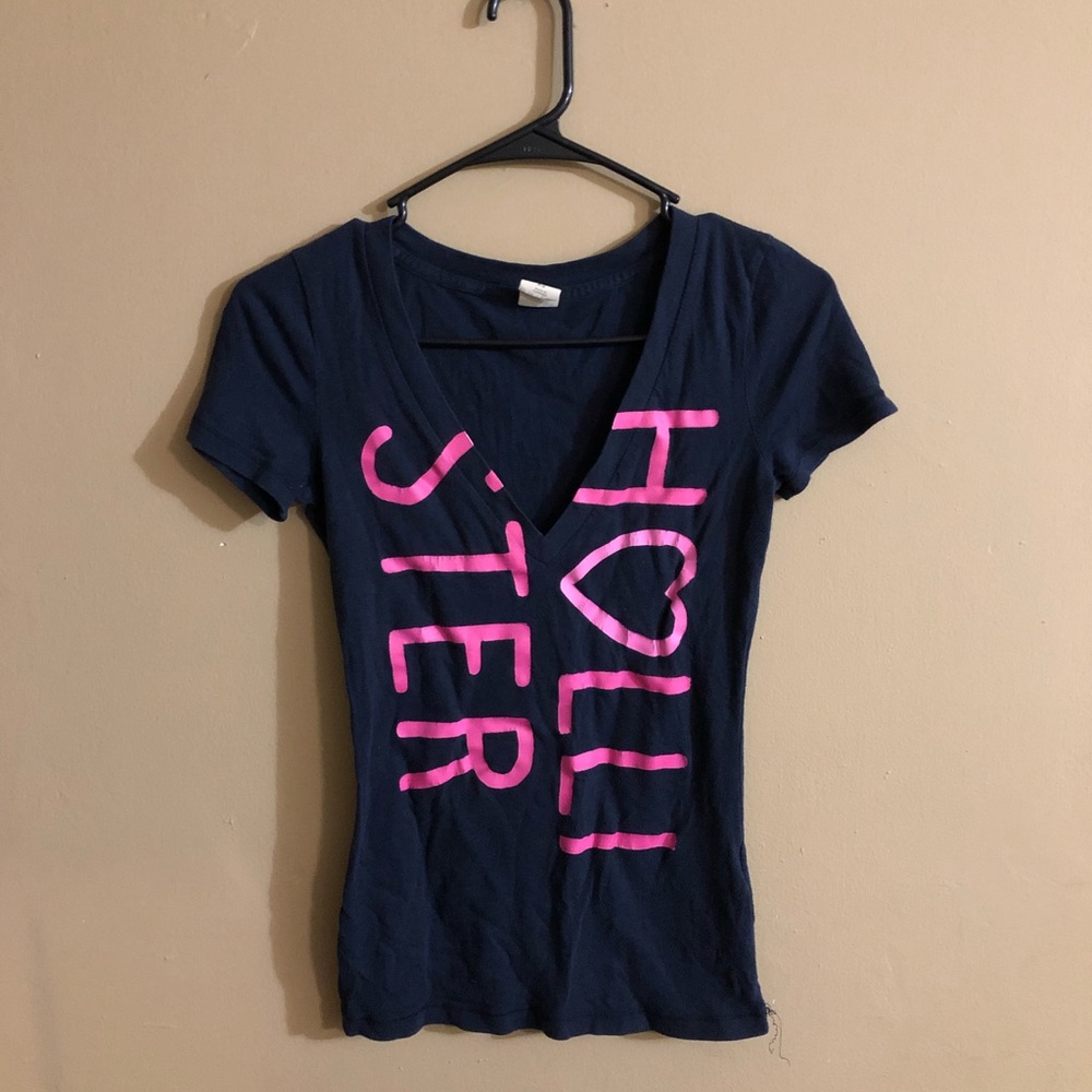 Hollister blue shirt